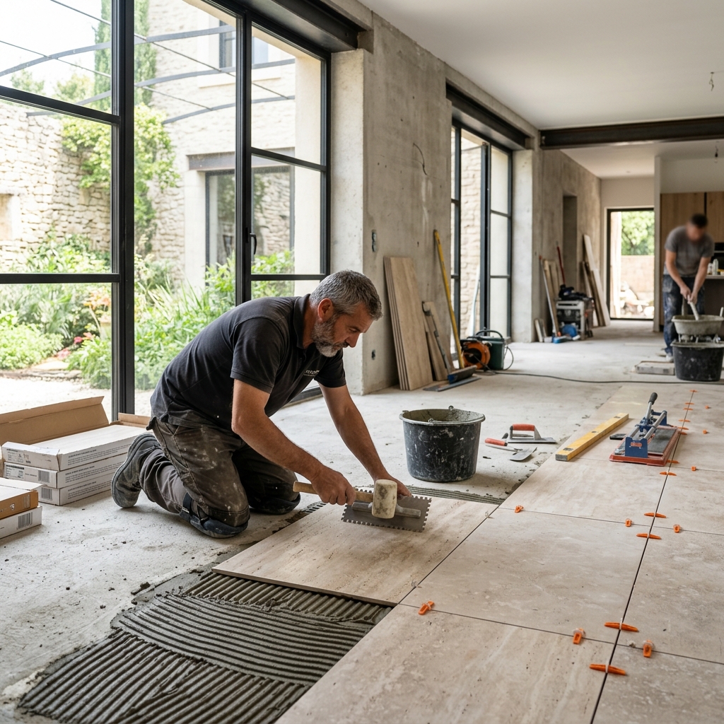 Prix Détaillé Carrelage 2026 : Budget Complet et Exemples